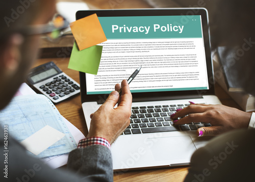 Canvas Print Privacy Policy Service Documents Terms of Use Concept