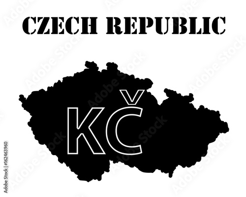 Symbol of  Czech Republic and maps