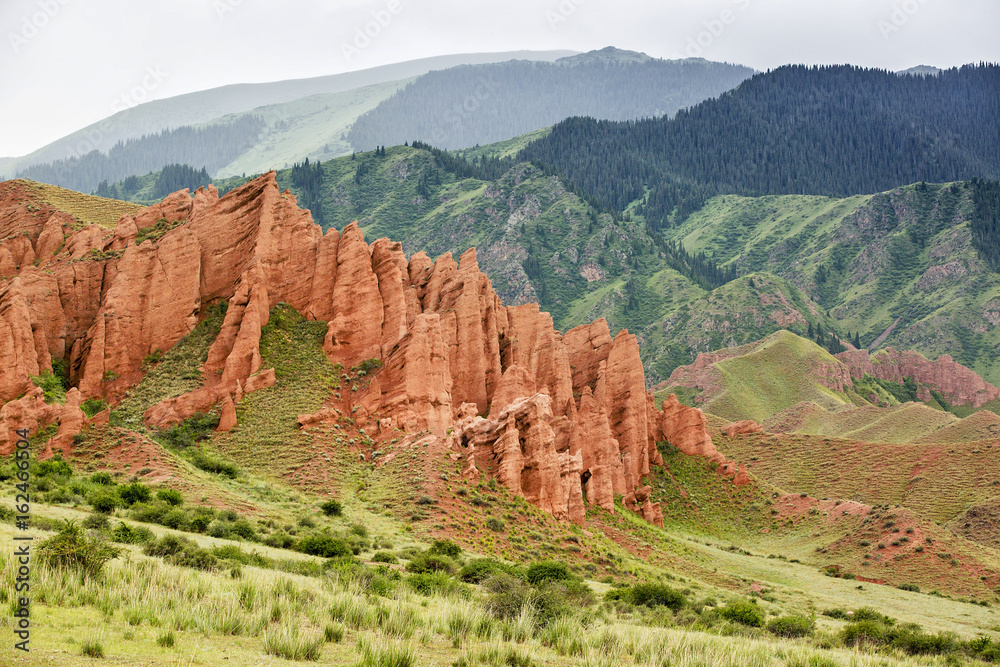 Assy plateau. Kazakhstan Mountains.
