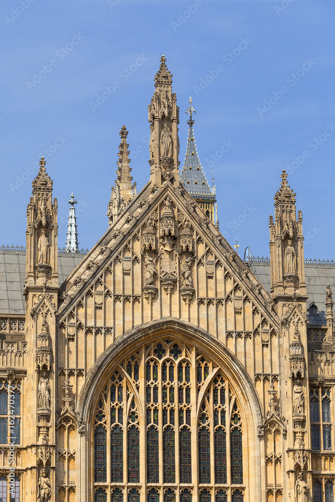 Palace of Westminster, details, London, England. Palace of Westminster, details, London, England.