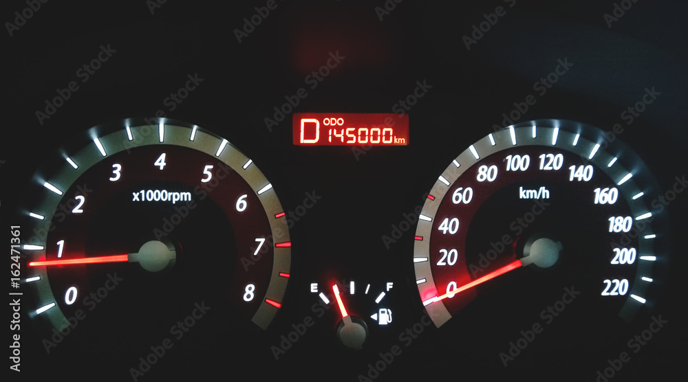 The dashboard inside the car, drive 145000 miles. Reliable machine The dashboard inside the car, drive 145000 miles. Reliable machine