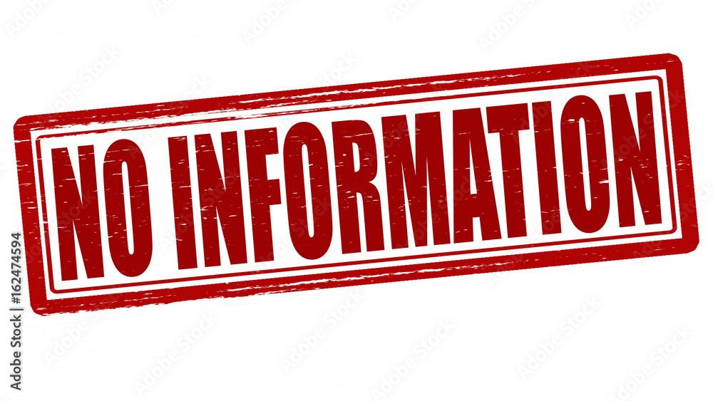 No information No information