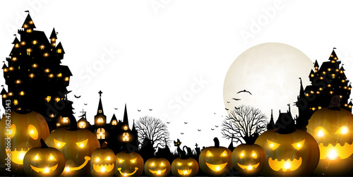 ハロウィン　かぼちゃ　秋　背景