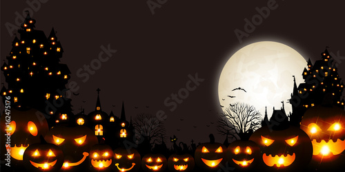ハロウィン　かぼちゃ　秋　背景