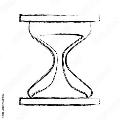 isolated cute sand watch icon vector illustration graphic design