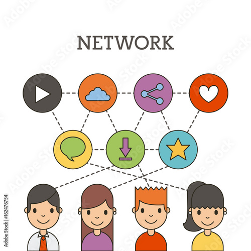 network people scenary icon vector illustration design graphic