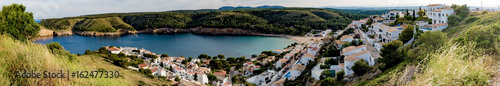 L'Escala and bay panoram view from top of hill © Rain