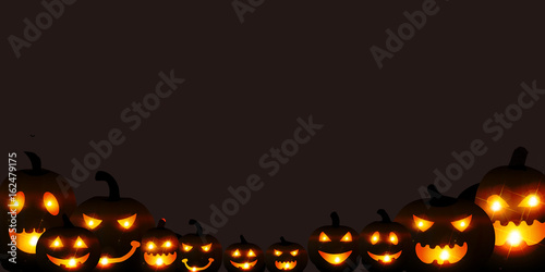 ハロウィン　かぼちゃ　お化け　背景