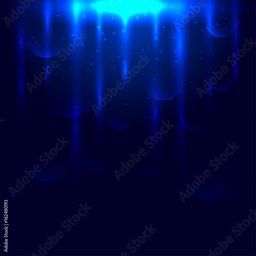 Flare glow light blue background