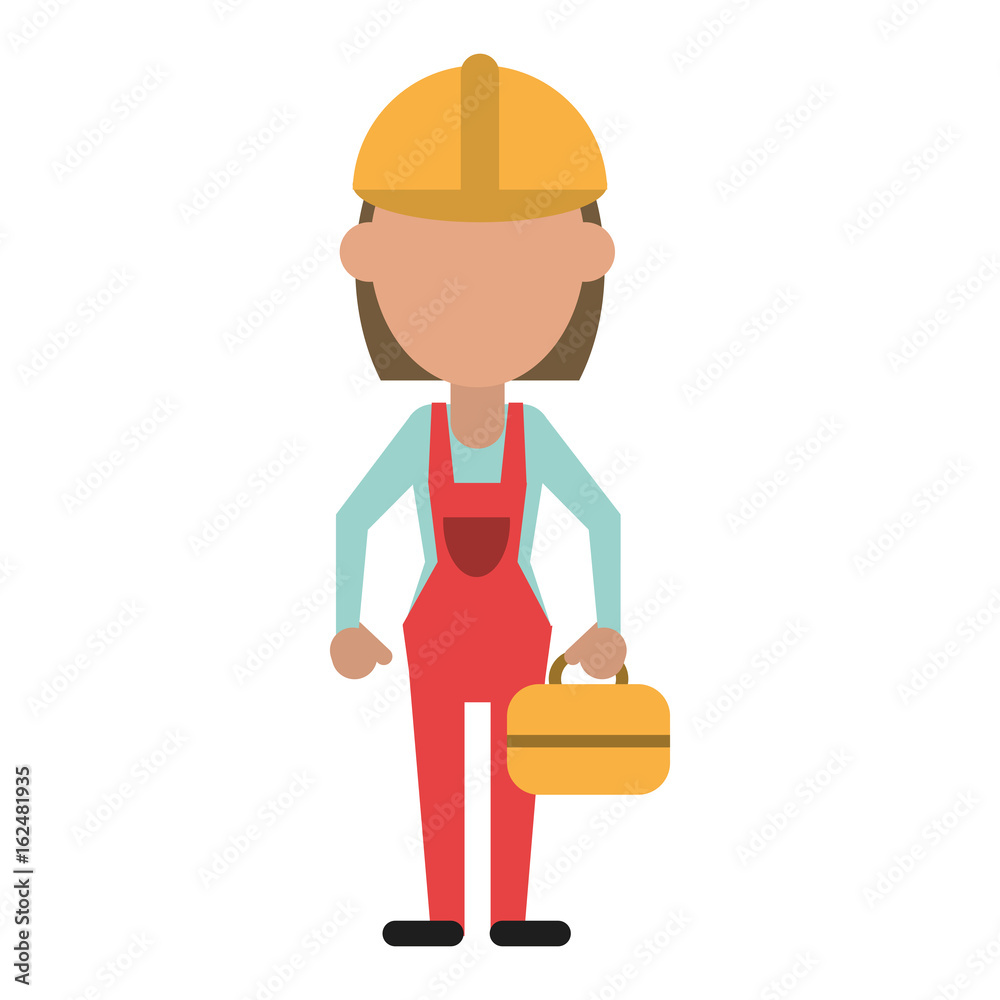 engineer construction or factory worker icon image