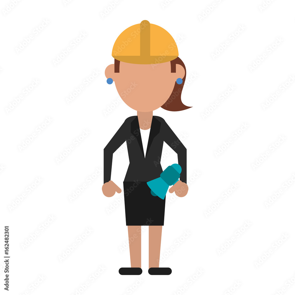 engineer construction or factory worker icon image engineer construction or factory worker icon image