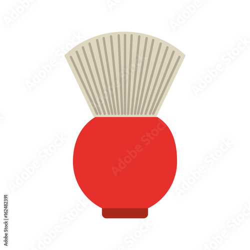 barbershop brush isolated icon vector illustration design