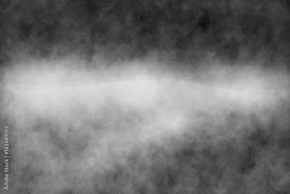 Fototapeta premium Fog or Smoke on black Background