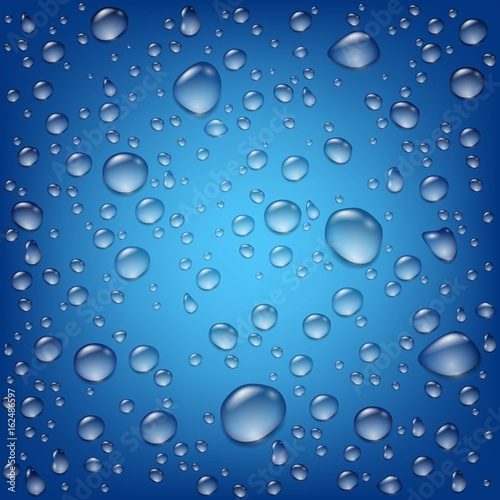 Realistic Transparent Water Drops Template