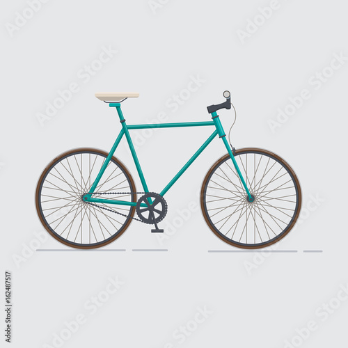 Classic urban bike. City road bicycle