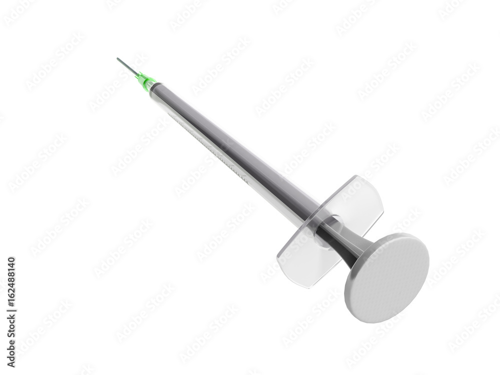 single use syringe 3d render isolated on white background no shadow single use syringe 3d render isolated on white background no shadow