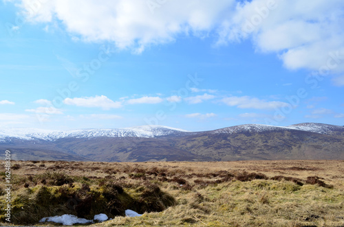 Photography Icy Mountain Top at Old Military Road in Wicklow, Ireland