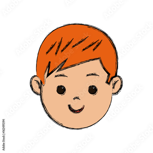 cute young boy kid smile character school child