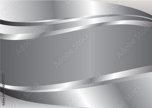 Silver wave abstract vector background