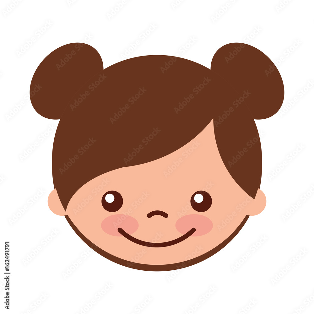cute girl character icon vector illustration design cute girl character icon vector illustration design