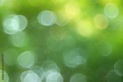 Abstract bokeh green bubble style effect
