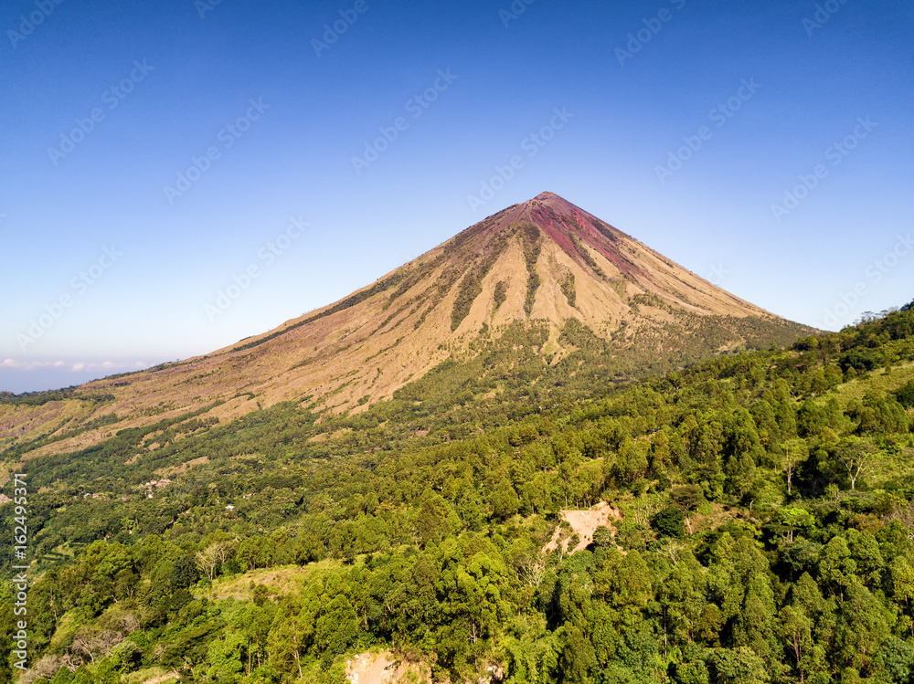 Aerial view of the Mount Inerie Stratovolcano Aerial view of the Mount Inerie Stratovolcano