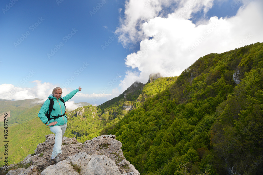 Woman in mountain