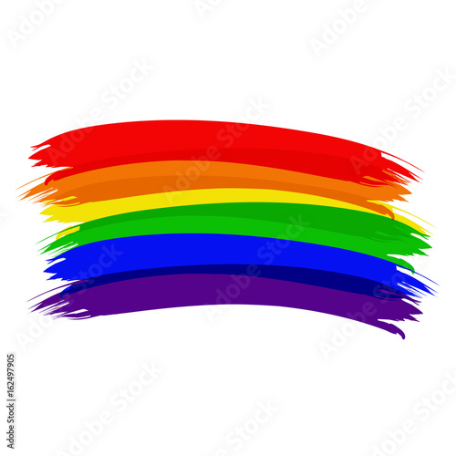 Rainbow background. LGBT pride multicolored flag. Original symbol for gay parade. Vector designe.