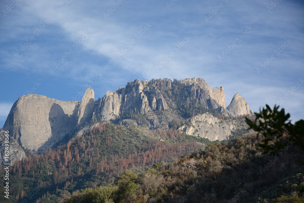 View of rocks in Sequoia National Park, California