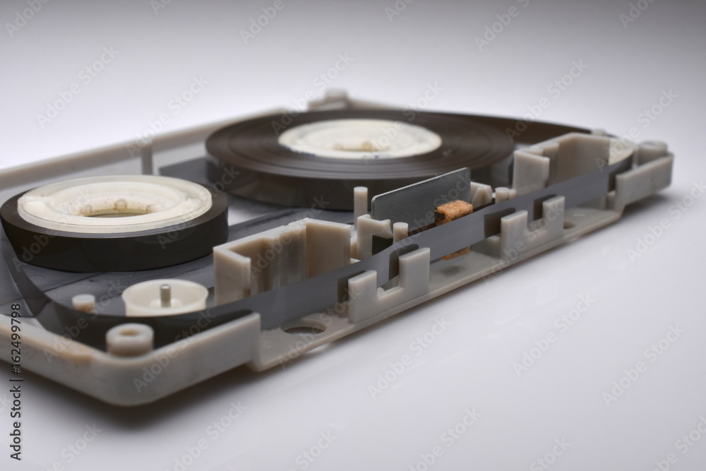 Close-up of old cassetteit have dust. When removing the fame cassette, you will find the details. (Shallow DOF) Close-up of old cassetteit have dust. When removing the fame cassette, you will find the details. (Shallow DOF)