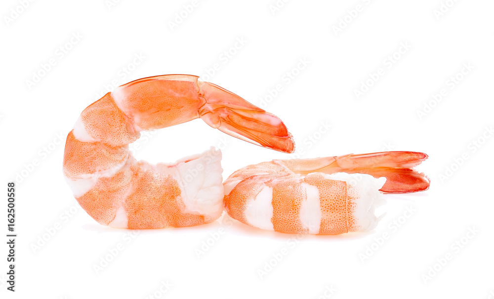 shrimps isolated on white background shrimps isolated on white background