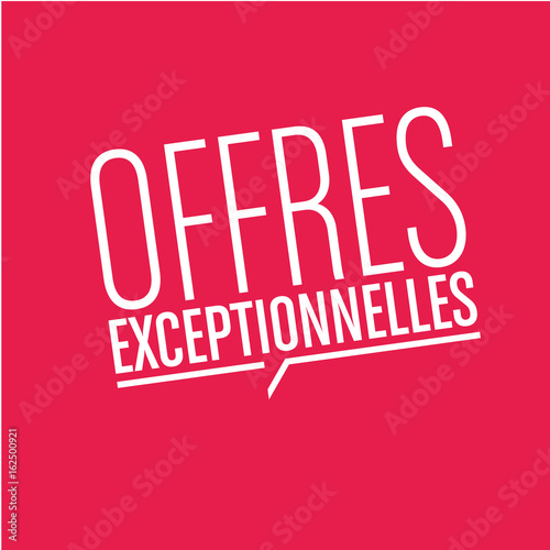 offres exceptionnelles