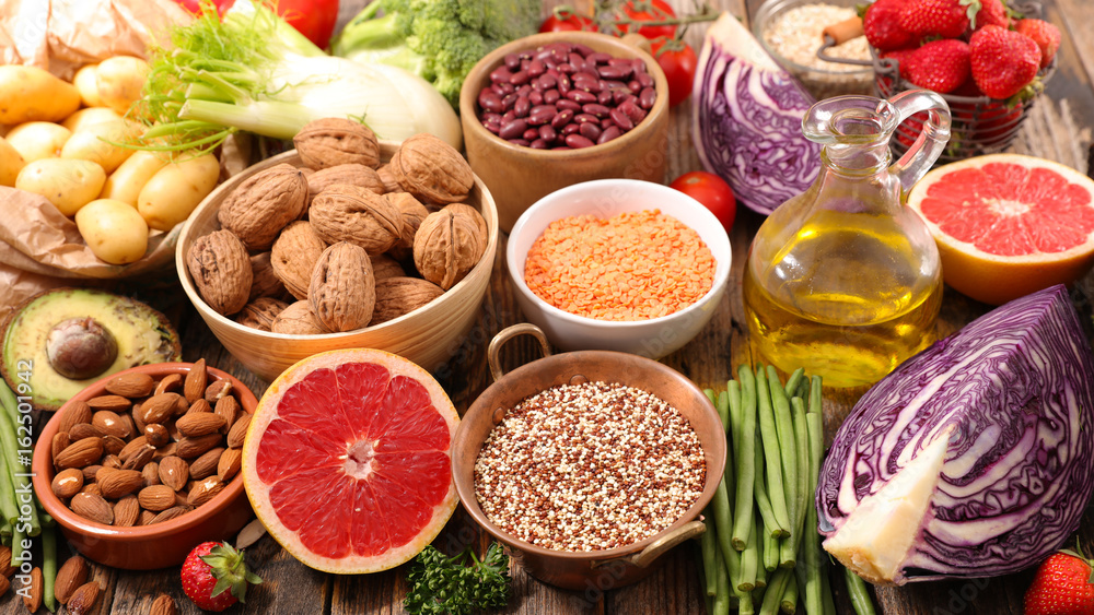 selection of healthy food selection of healthy food