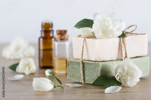 Handmade soap  jasmine blossom  jasmine essential oil