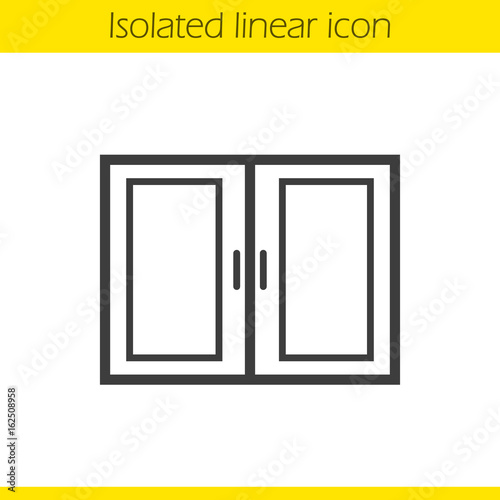 Kitchen cabinet linear icon