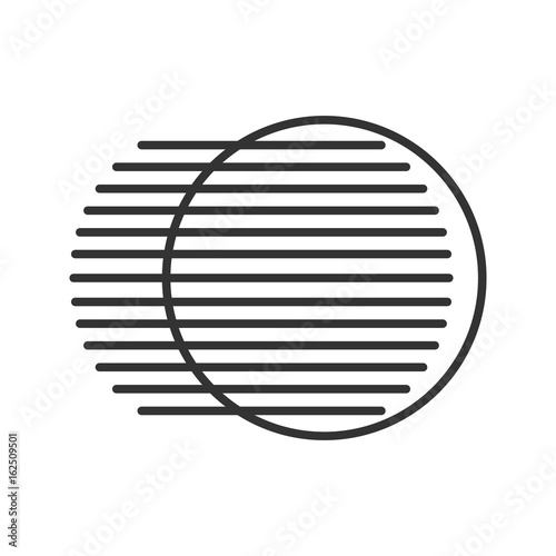 Movement symbol linear icon