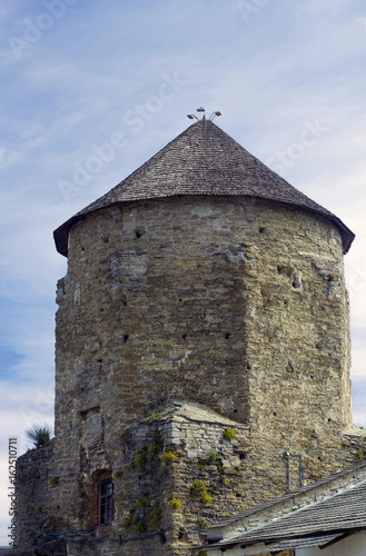 Stone tower in Kamianets-Podilskyi, Ukraine