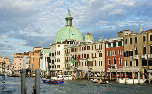 Church of San Simeone Piccolo and the canal in Venice.  © Lunnaya