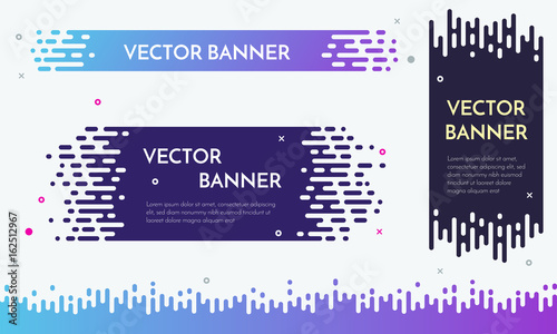 Modern banner design with flow liquid texture for presentation, web site, poster.