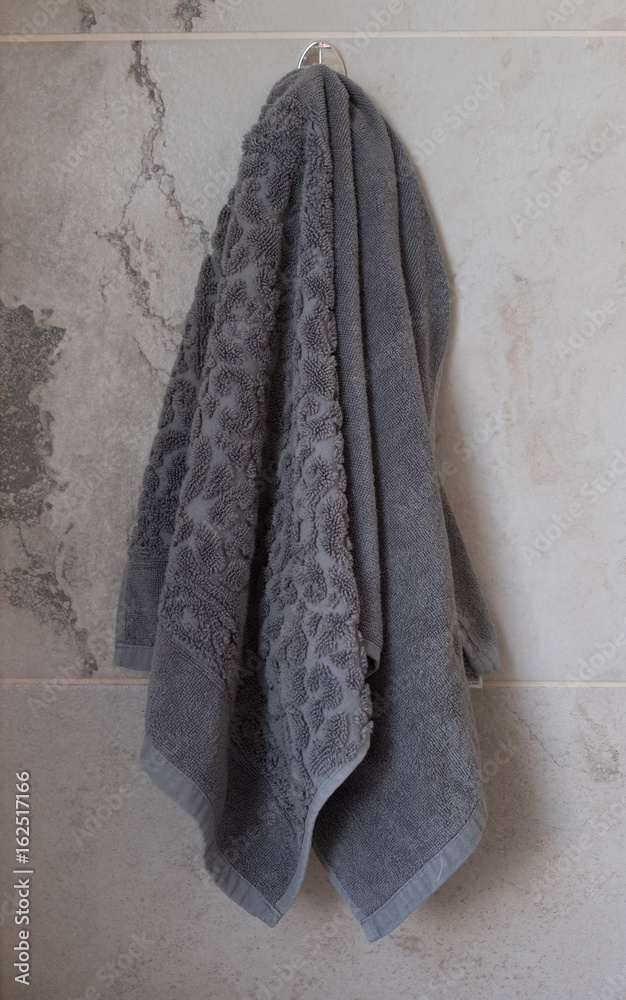 Fototapeta premium Bathroom Towel Hanging on a rail.