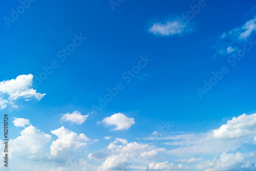 Blue sky with white clouds