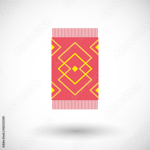 Obraz na płótnie Carpet vector flat icon w salonie