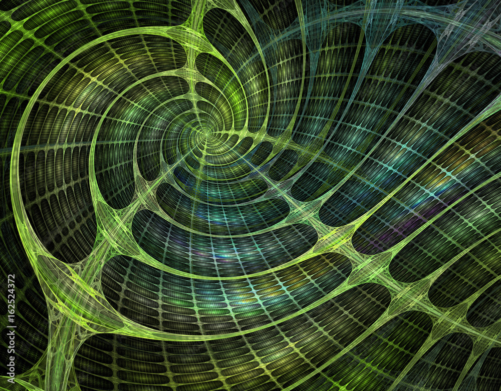 Fototapeta premium Abstract fractal lines and curves