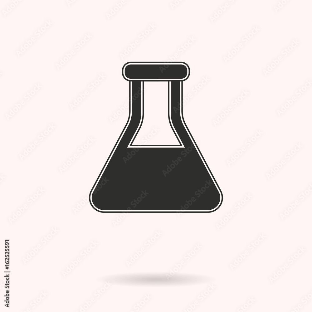 Flask vector icon. Flask vector icon.