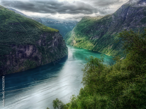 Fotografija Geirangerfjord HDR