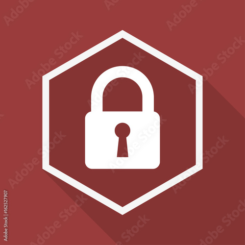 Poly Button mit Schatten - Schloss - Datenschutz