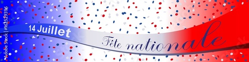 Bannière. 14 juillet. Fête nationale (fbbr)