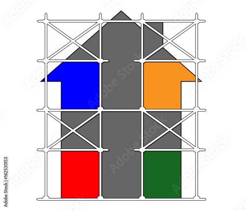 House repair illustration