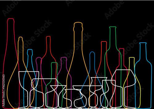 Alcohol vector background