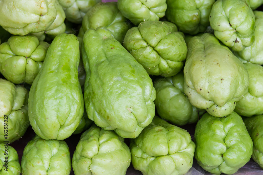 Fototapeta premium pile of Chayote